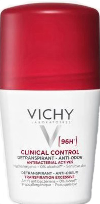 VICHY DEODORANTE CLINICAL CONTROL 96H ROLL 50 ML - Farma Nice