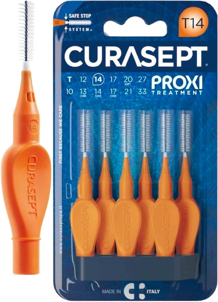 CURASEPT PROXI T14 ARANCIO/ORANGE 6 PEZZI - Farma Nice