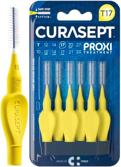 CURASEPT PROXI T17 GIALLO/YELLOW 6 PEZZI - Farma Nice