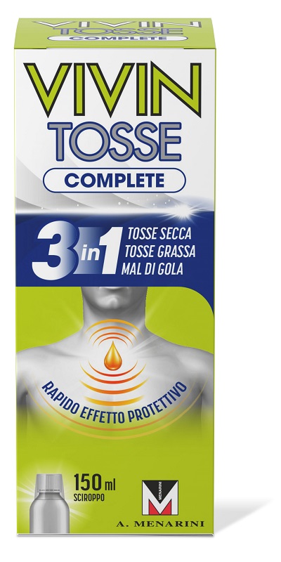 VIVIN TOSSE COMPLETE SCIROPPO PER TOSSE 150 ML - Farma Nice
