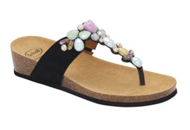 CALZATURA PALAU FLIP-FLOP MICROFIBRE+ACCESSORIES WOMAN BLACK/MULTI TECNOLOGIA BIOPRINT MATERIALE MICROFIBRA + ORNAMENTO FODERA TOMAIA MICROFIBRA FODERA SOTTOPIEDE MICROFIBRA 39 SS2 - Farma Nice