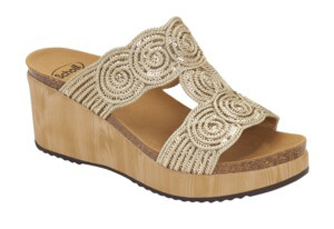 CALZATURA SABAUDIA T-BAR RAFFIA+SEQUINS WOMAN GOLD TECNOLOGIA BIOPRINT MATERIALE RAFFIA + PAILLETTES FODERA TOMAIA SIMILPELLE FODERA SOTTOPIEDE MICROFIBRA 37 SS22 - Farma Nice