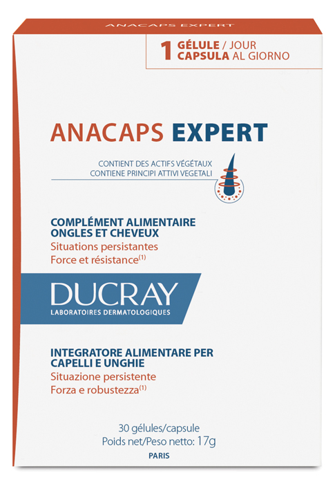 DUCRAY ANACAPS EXPERT CAPELLI E UNGHIE 30 CAPSULE - Farma Nice