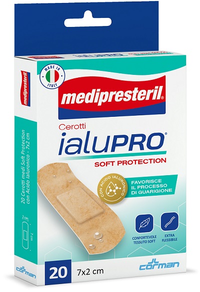 MEDIPRESTERIL CEROTTI IALUPRO SOFT PROTECTION MEDI 7X2CM 20 PEZZI - Farma Nice