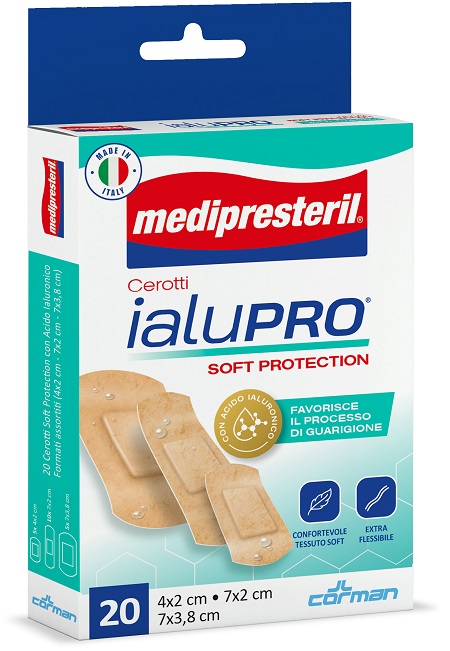 MEDIPRESTERIL CEROTTI IALUPRO SOFT PROTECTION 3 FORMATI ASSORTITI 20 PEZZI - Farma Nice