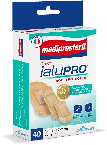 MEDIPRESTERIL CEROTTI IALUPRO SOFT PROTECIONT 3 FORMATI ASSORTITI 40 PEZZI - Farma Nice