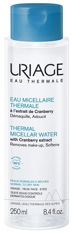 URIAGE EAU MICELLAIRE THERMALE PELLI NORMALI SECCHE 250 ML - Farma Nice