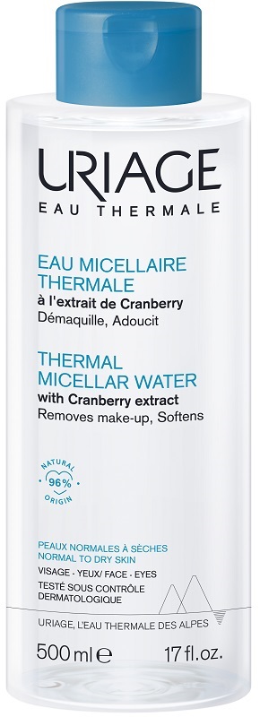URIAGE EAU MICELLAIRE THERMALE PELLI NORMALI SECCHE 500 ML - Farma Nice