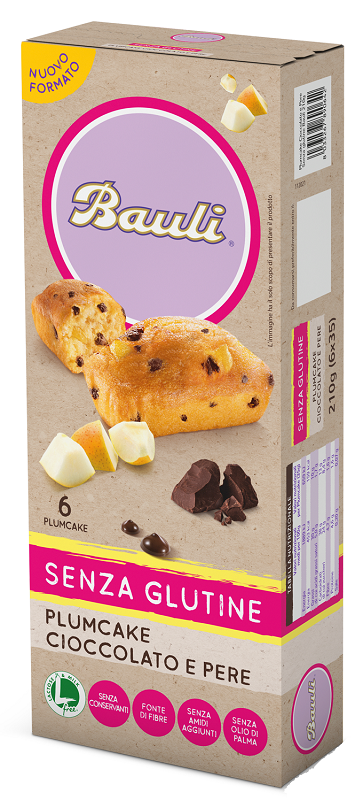 DORIA PLUMCAKE CIOCCOLATO-PERE 6 PEZZI DA 35 G - Farma Nice