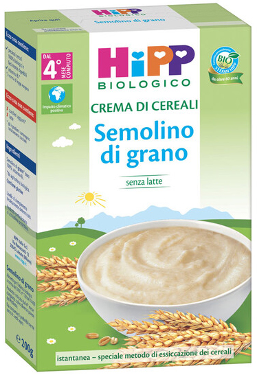 HIPP BIO CREMA CEREALI SEMOLINO DI GRANO 200 G - Farma Nice