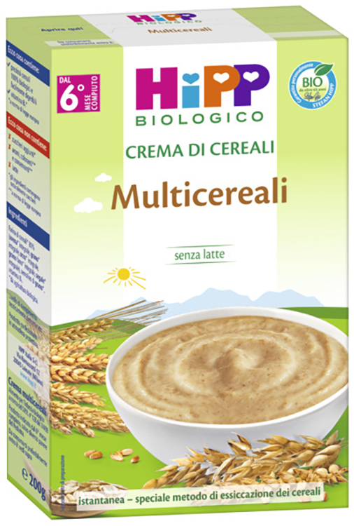 HIPP BIO CREMA CEREALI MULTICEREALI 200 G - Farma Nice