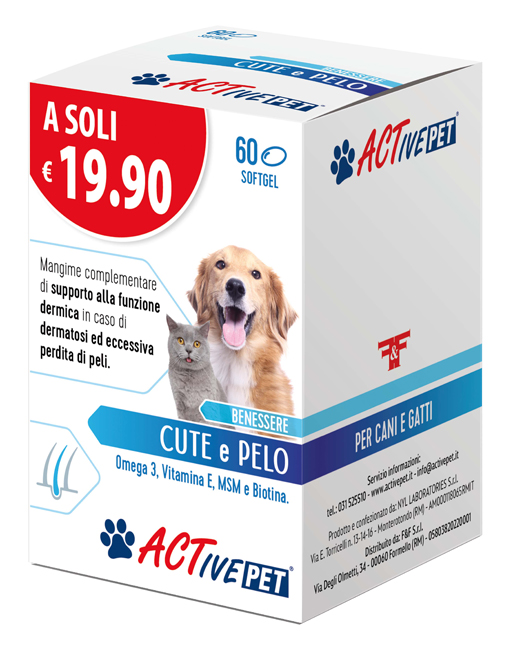 ACTIVE PET CUTE E PELO 60 PERLE - Farma Nice