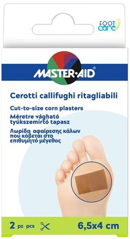 CEROTTO CALLIFUGO MASTER-AID FOOTCARE RITAGLIABILE 64X40 MM 2 PEZZI B3 - Farma Nice
