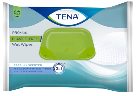 TENA WET WIPES PLASTIC FREE 48 PEZZI - Farma Nice
