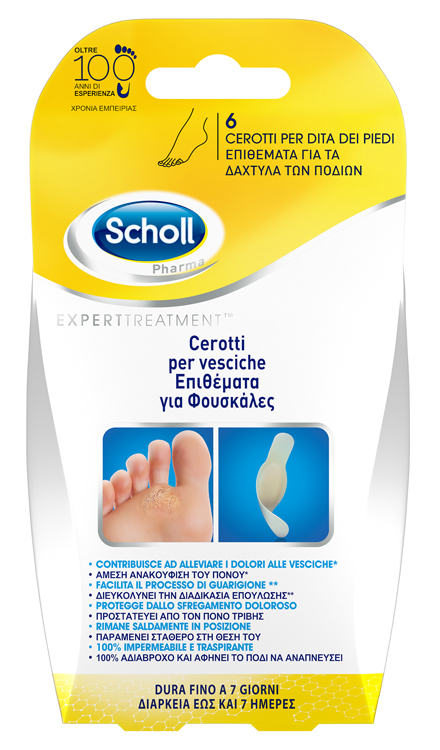 CEROTTO SCHOLL VESCICA DITA PIEDE 6 PEZZI - Farma Nice