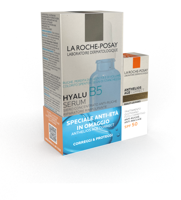 HYALB5 SERUM 30 ML + ANTHELIOS AGE CORRECT SPF50 3 ML OMAGGIO - Farma Nice
