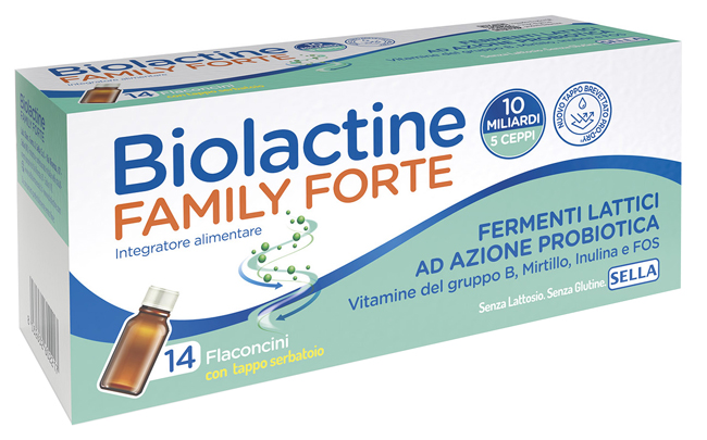 BIOLACTINE FAMILY FORTE 10 MILIARDI 14 FLACONCINI DA 9 ML - Farma Nice