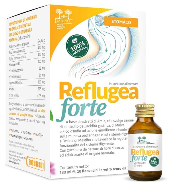 SALUGEA REFLUGEA FORTE 18 FLACONCINI DA 10 ML - Farma Nice