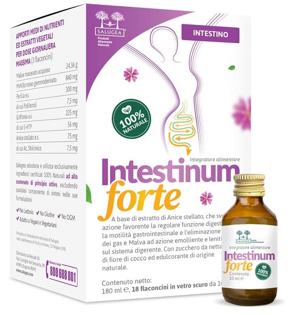SALUGEA INTESTINUM FORTE 18 FLACONCINI DA 10 ML - Farma Nice