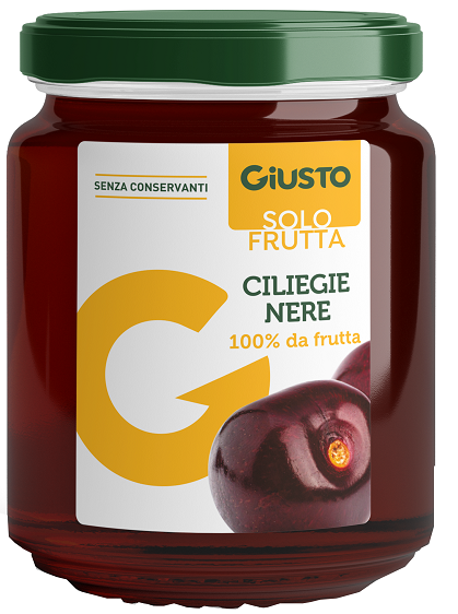 GIUSTO SOLO FRUTTA MARMELLATA CILIEGIE NERE 284 G - Farma Nice
