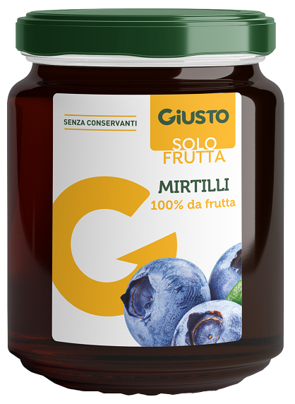 GIUSTO SOLO FRUTTA MARMELLATA MIRTILLI 284 G - Farma Nice