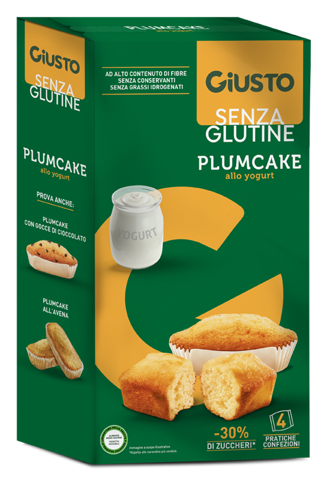 GIUSTO SENZA GLUTINE PLUMCAKE CON GOCCE DI CIOCCOLATO 160 G - Farma Nice