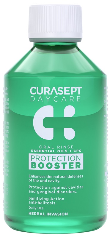 CURASEPT DAYCARE COLLUTORIO PROTECTION BOOSTER HERBAL INVASION 500 ML - Farma Nice