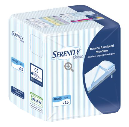 TRAVERSA SERENITY CLASSIC SUPER 40X60 CM 30 PEZZI - Farma Nice