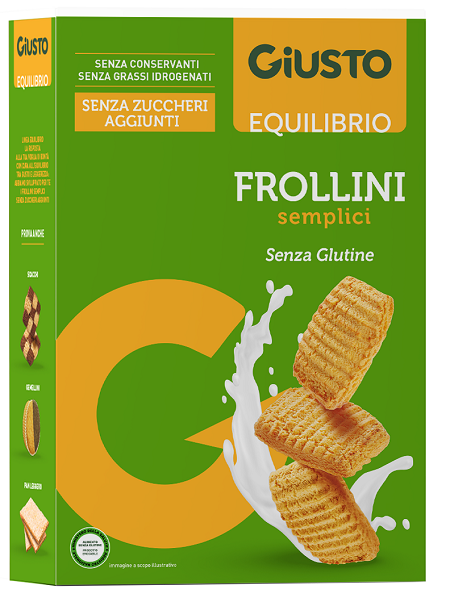 GIUSTO SENZA GLUTINE FROLLINI SEMPLICI 250 G - Farma Nice