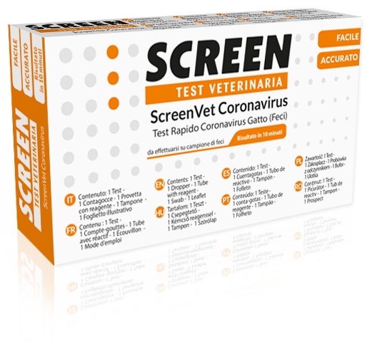 SCREENVET TEST RAPIDO VETERINARIA CORONAVIRUS FECI GATTO - Farma Nice