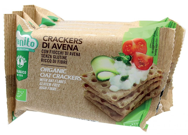PROBIOS BIO CRACKERS AVENA CON FIOCCHI DI AVENA 4 X 35 G - Farma Nice