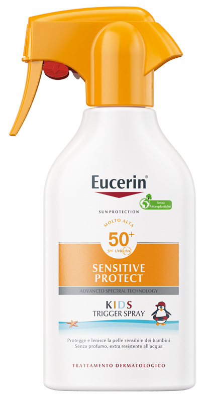EUCERIN SUN KIDS SENSITIVE PROTECT SPF50+ TRIGGER SPRAY 250 ML - Farma Nice