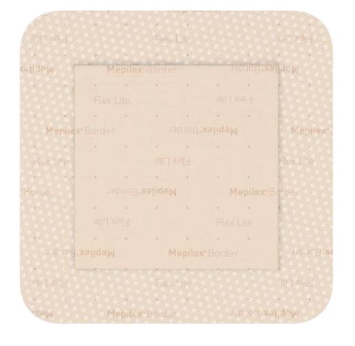 MEDICAZIONE IN SCHIUMA DI POLIURETANO MEPILEX BORDER FLEX LITE 10X10 CM 5 PEZZI - Farma Nice