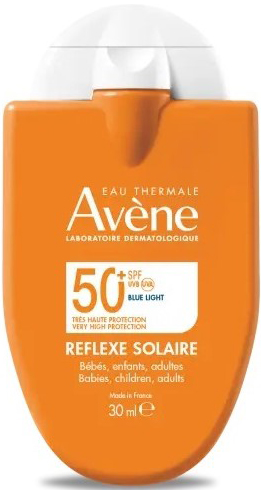 EAU THERMALE AVENE REFLEXE SOLAIRE SPF50+ BEBE BAMBINI ADULTO 30 ML - Farma Nice