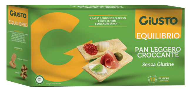 GIUSTO EQUILIBRIO SENZA GLUTINE PAN LEGGERO CROCCANTE 250 G - Farma Nice