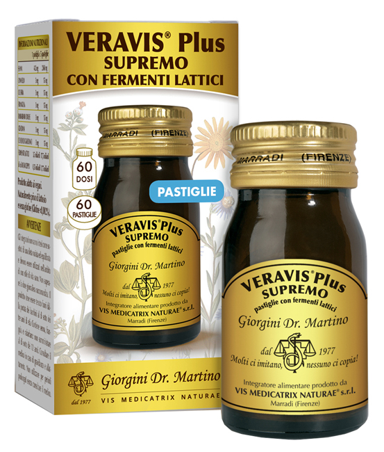 VERAVIS PLUS SUPREMO 60 PASTIGLIE FERMENTI LATTICI - Farma Nice