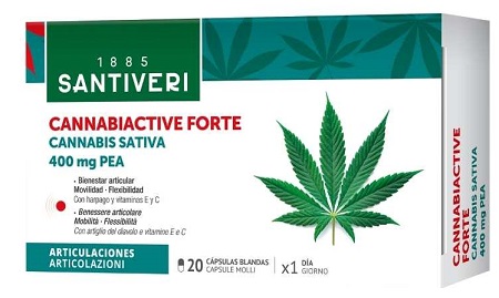 CANNABIACTIVE FORTE PEA 400 MG 20 CAPSULE MOLLI - Farma Nice