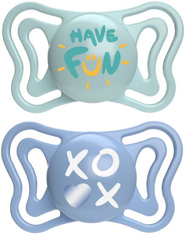CHICCO SUCCHIETTO LIGHT AZZURRO SILICONE 6-16M 2 PEZZI - Farma Nice