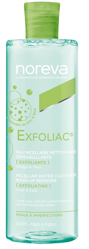 EXFOLIAC ACQUA MICELLARE DETERGENTE STRUCCANTE ESFOLIANTE 400 ML - Farma Nice