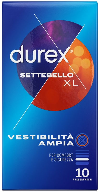 PROFILATTICO DUREX SETTEBELLO EXTRALARGE 10 PEZZI - Farma Nice