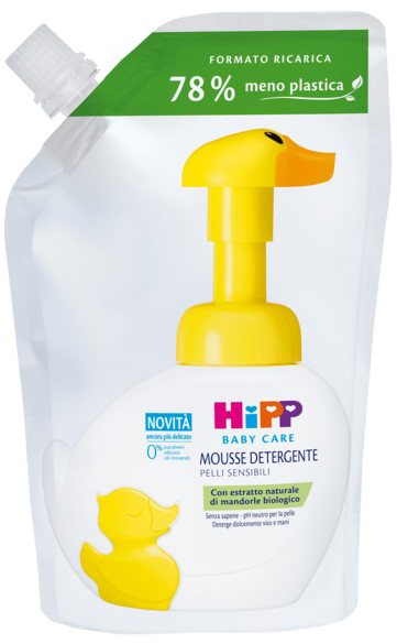 HIPP BABY CARE RICARICA MOUSSE DETERGENTE PAPERELLA FUN 250 ML - Farma Nice