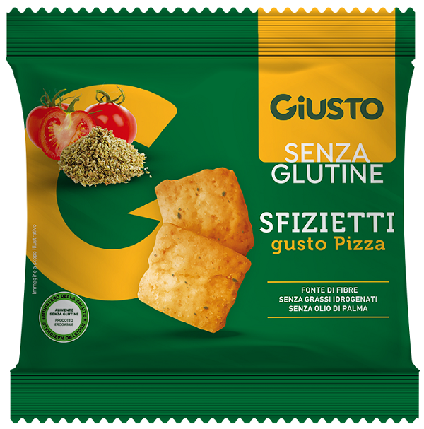 GIUSTO SENZA GLUTINE SFIZIETTI PIZZA 40 G - Farma Nice