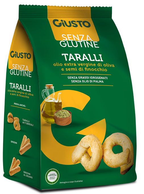 GIUSTO SENZA GLUTINE TARALLI FINOCCHIO 175 G - Farma Nice