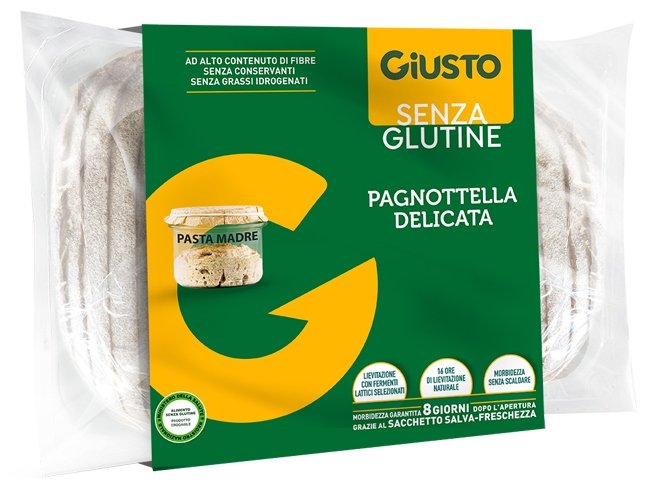 GIUSTO SENZA GLUTINE PAGNOTTELLA DELICATA 300 G - Farma Nice