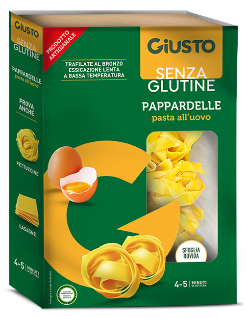 GIUSTO SENZA GLUTINE PAPPARDELLE ALL'UOVO 250 G - Farma Nice