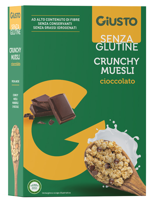 GIUSTO SENZA GLUTINE MUESLI AVENA E CIOCCOLATO 375 G - Farma Nice