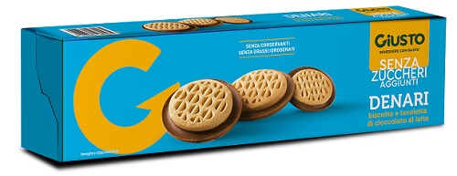 GIUSTO SENZA ZUCCHERO DENARI 120 G - Farma Nice