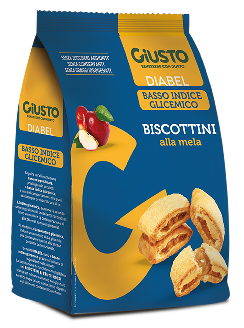 GIUSTO DIABEL BISCOTTINI MELA 250 G - Farma Nice