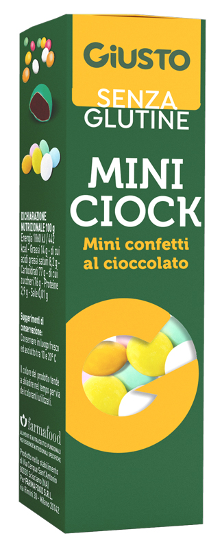 GIUSTO SENZA GLUTINE MINI CIOCK 40 G - Farma Nice
