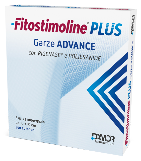 FITOSTIMOLINE PLUS GARZE ADVANCE IMPREGNATE 10X10 CM 5 PEZZI - Farma Nice